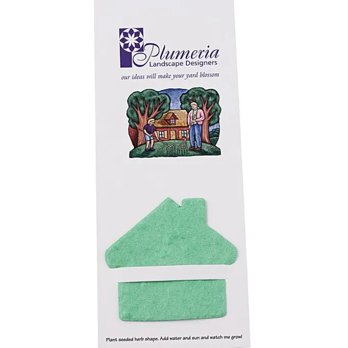 Plant-A-Shape Herb Garden Bookmark - House