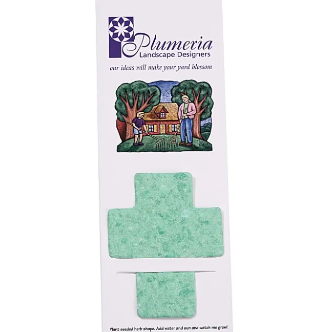 Plant-A-Shape Herb Garden Bookmark - Cross
