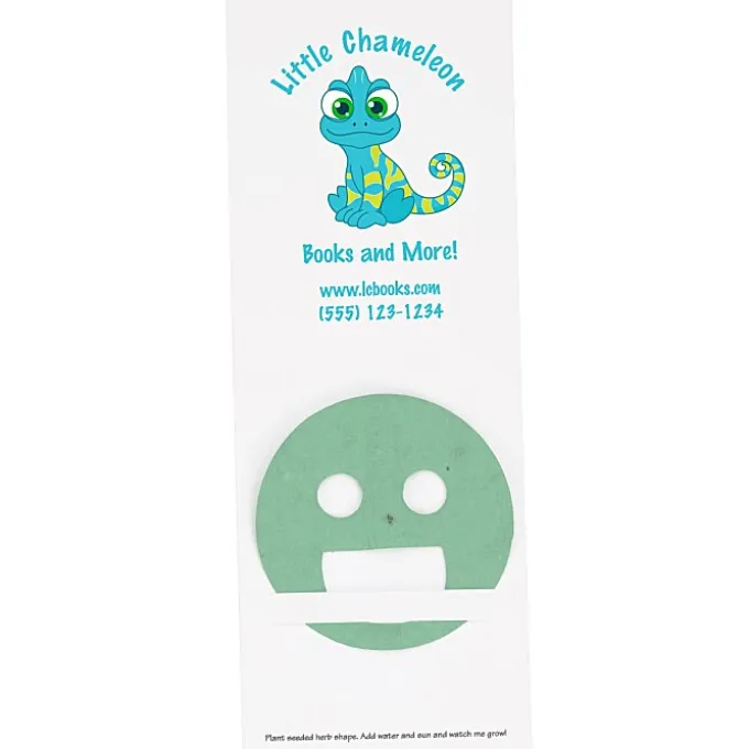 Plant-A-Shape Herb Garden Bookmark - Smile