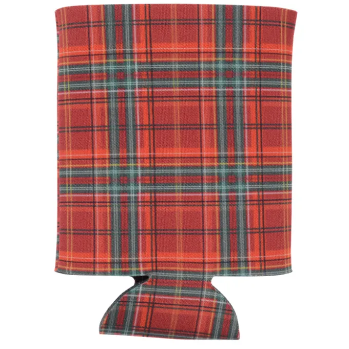 Pocket Can Holder - Christmas Tartan