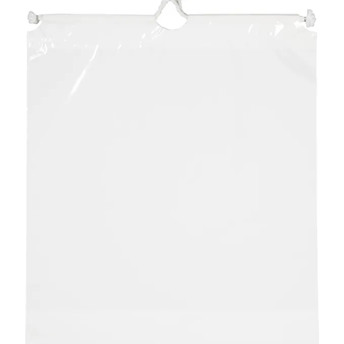 Poly Bag with Cotton Drawstring - 18 inches x 16 inches