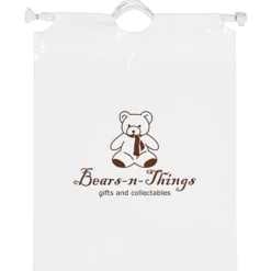 Poly Bag with Cotton Drawstring - 12 inches x 9-1/2 inches