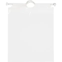 Poly Bag with Cotton Drawstring - 12 inches x 9-1/2 inches