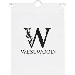 Poly Bag with Cotton Drawstring - 16 inches x 12 inches