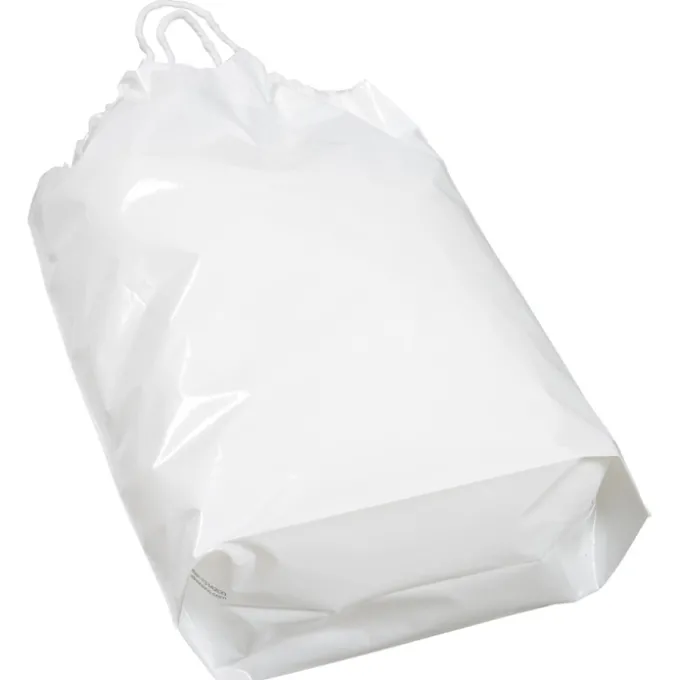 Poly Bag with Cotton Drawstring - 16 inches x 12 inches