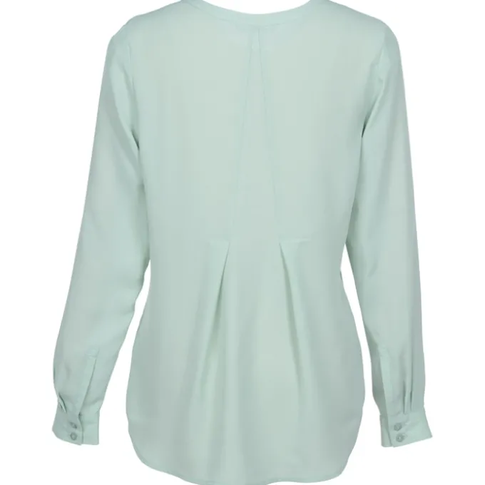 Poly Crepe Button Down Blouse - Ladies'