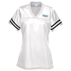 Poly Mesh Jersey V-Neck T-Shirt - Ladies' - Embroidered