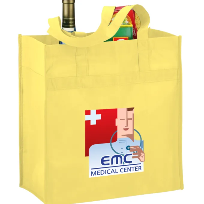 Polypropylene Reusable Grocery Bag - 14 inches x 13 inches - Full Color