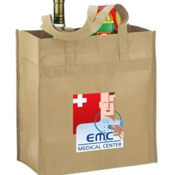 Polypropylene Reusable Grocery Bag - 14 inches x 13 inches - Full Color