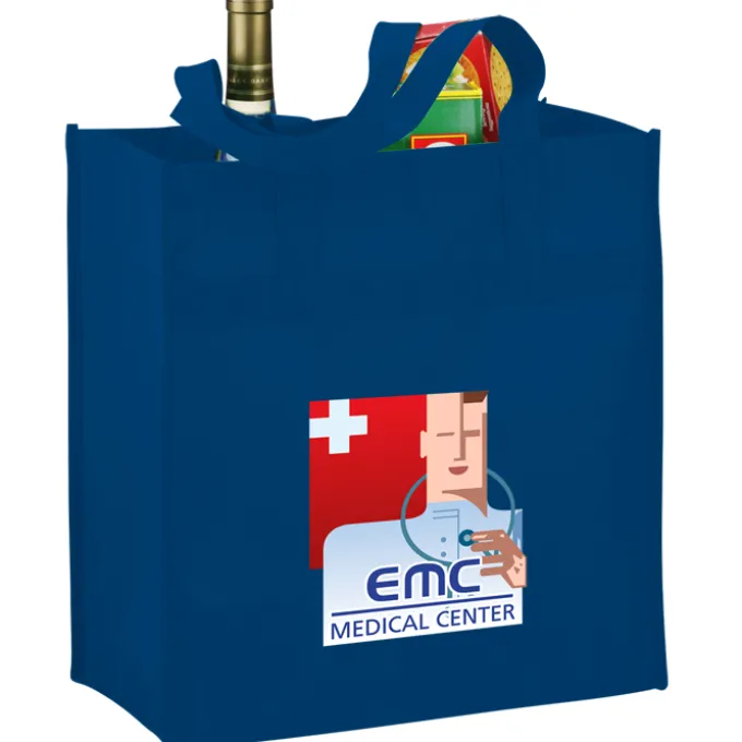 Polypropylene Reusable Grocery Bag - 14 inches x 13 inches - Full Color