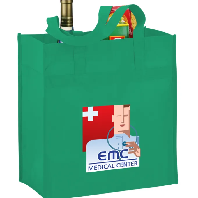 Polypropylene Reusable Grocery Bag - 14 inches x 13 inches - Full Color