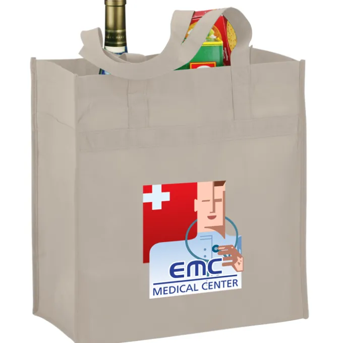 Polypropylene Reusable Grocery Bag - 14 inches x 13 inches - Full Color
