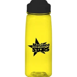 PolySure Grip 'N Sip Water Bottle with Flip Lid - 24 oz