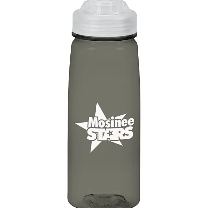PolySure Grip 'N Sip Water Bottle with Flip Lid - 24 oz