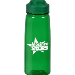 PolySure Grip 'N Sip Water Bottle with Flip Lid - 24 oz
