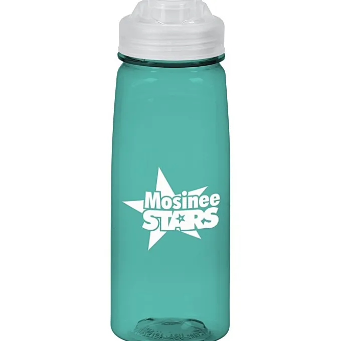 PolySure Grip 'N Sip Water Bottle with Flip Lid - 24 oz
