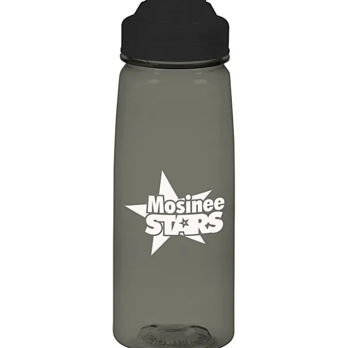 PolySure Grip 'N Sip Water Bottle with Flip Lid - 24 oz