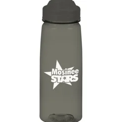 PolySure Grip 'N Sip Water Bottle with Flip Lid - 24 oz