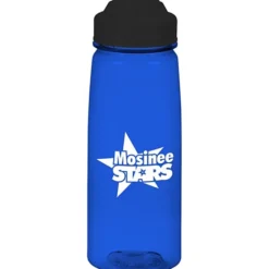 PolySure Grip 'N Sip Water Bottle with Flip Lid - 24 oz