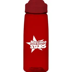 PolySure Grip 'N Sip Water Bottle with Flip Lid - 24 oz