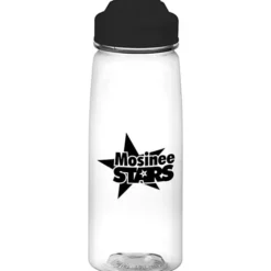 PolySure Grip 'N Sip Water Bottle with Flip Lid - 24 oz