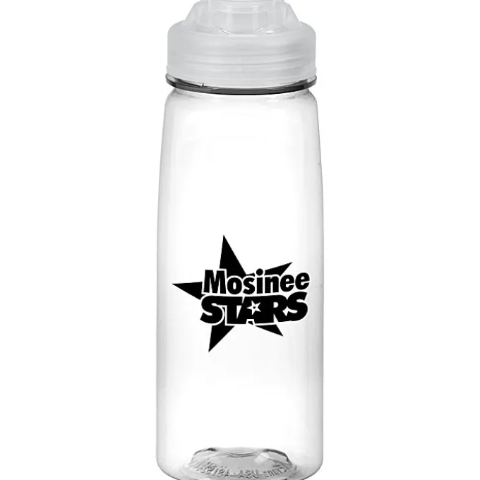PolySure Grip 'N Sip Water Bottle with Flip Lid - 24 oz