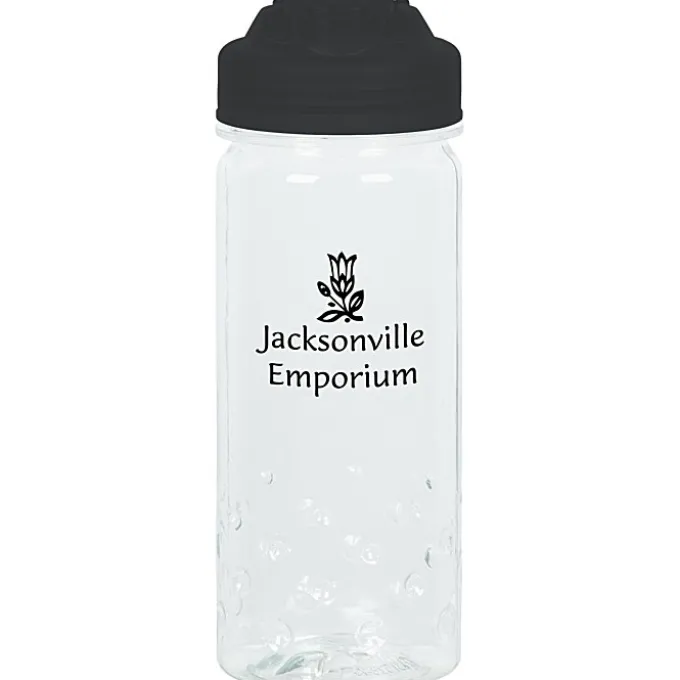PolySure Inspire Water Bottle with Flip Lid - 16 oz - Clear