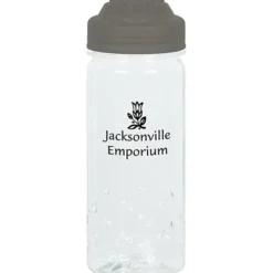PolySure Inspire Water Bottle with Flip Lid - 16 oz - Clear