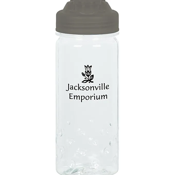 PolySure Inspire Water Bottle with Flip Lid - 16 oz - Clear