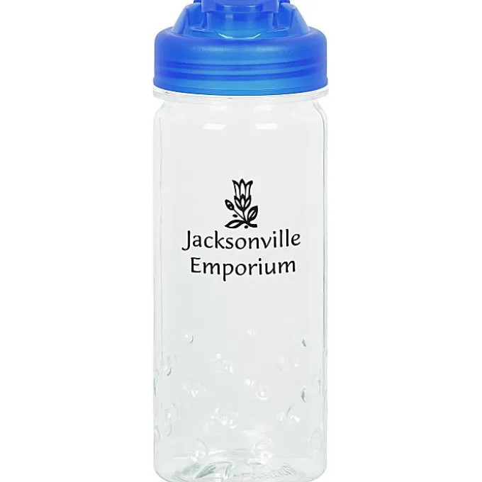 PolySure Inspire Water Bottle with Flip Lid - 16 oz - Clear