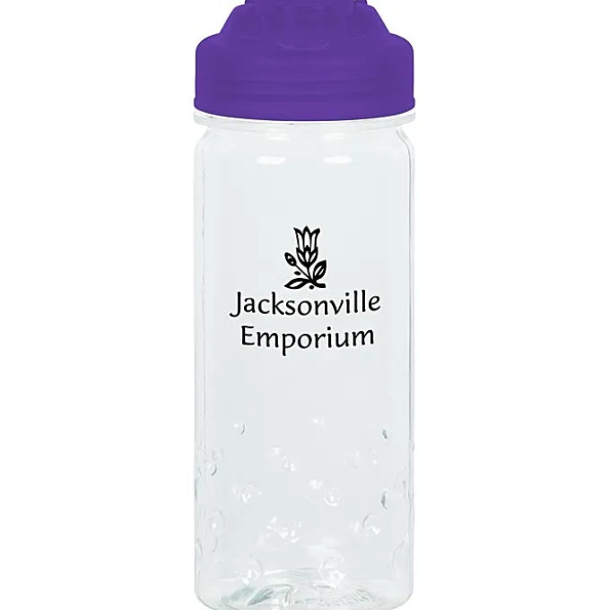 PolySure Inspire Water Bottle with Flip Lid - 16 oz - Clear