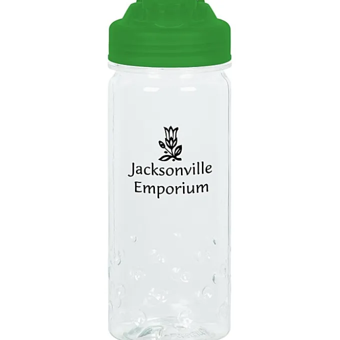 PolySure Inspire Water Bottle with Flip Lid - 16 oz - Clear