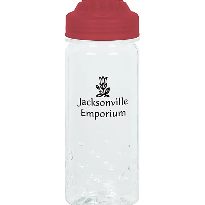 PolySure Inspire Water Bottle with Flip Lid - 16 oz - Clear