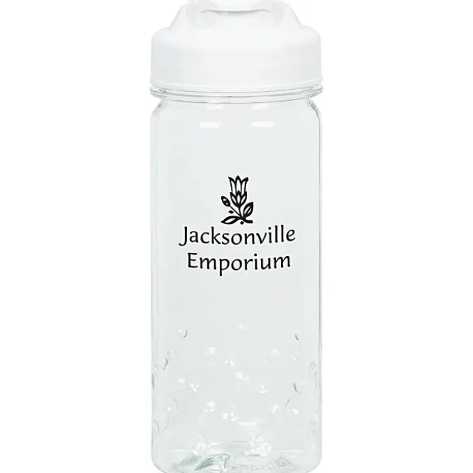 PolySure Inspire Water Bottle with Flip Lid - 16 oz - Clear