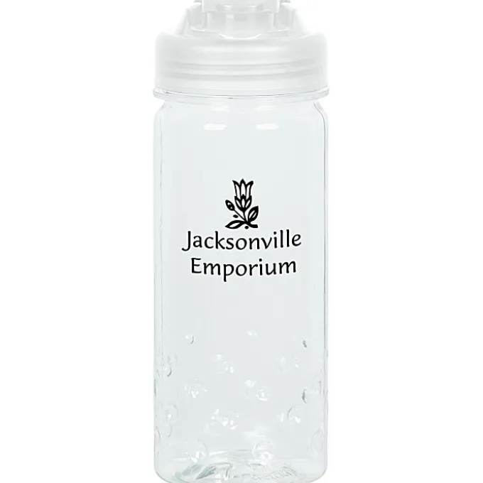 PolySure Inspire Water Bottle with Flip Lid - 16 oz - Clear