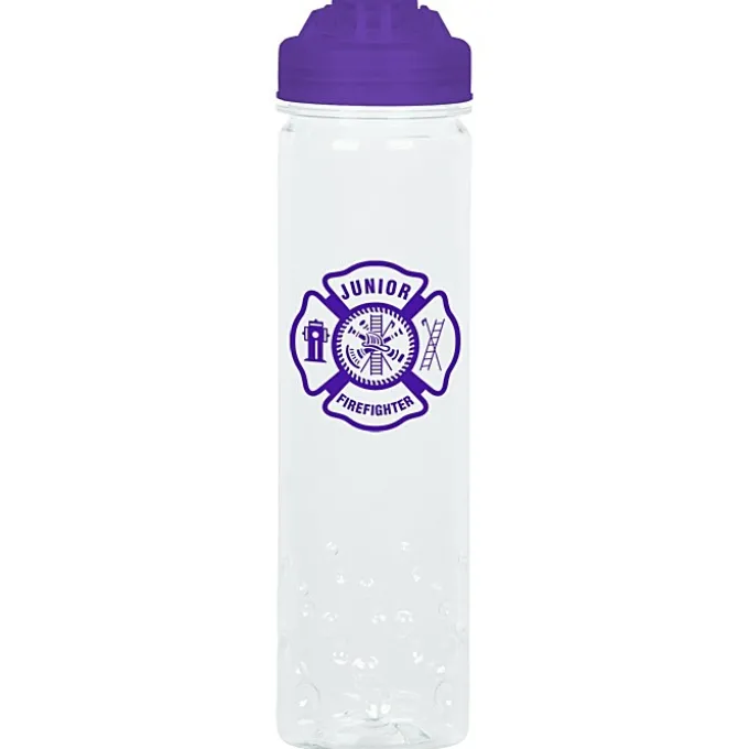 PolySure Inspire Water Bottle with Flip Lid - 24 oz - Clear
