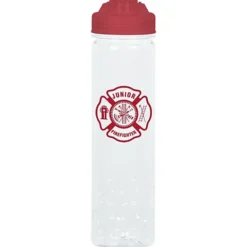 PolySure Inspire Water Bottle with Flip Lid - 24 oz - Clear