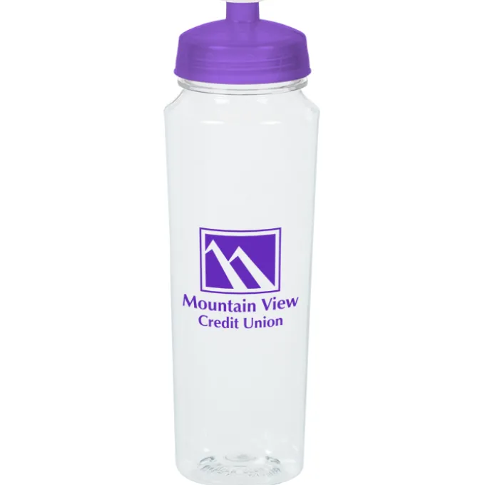 PolySure Measure Water Bottle - 24 oz - Clear