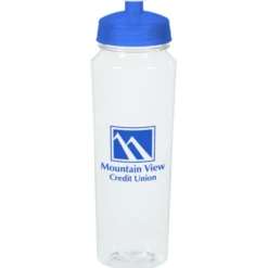 PolySure Measure Water Bottle - 24 oz - Clear