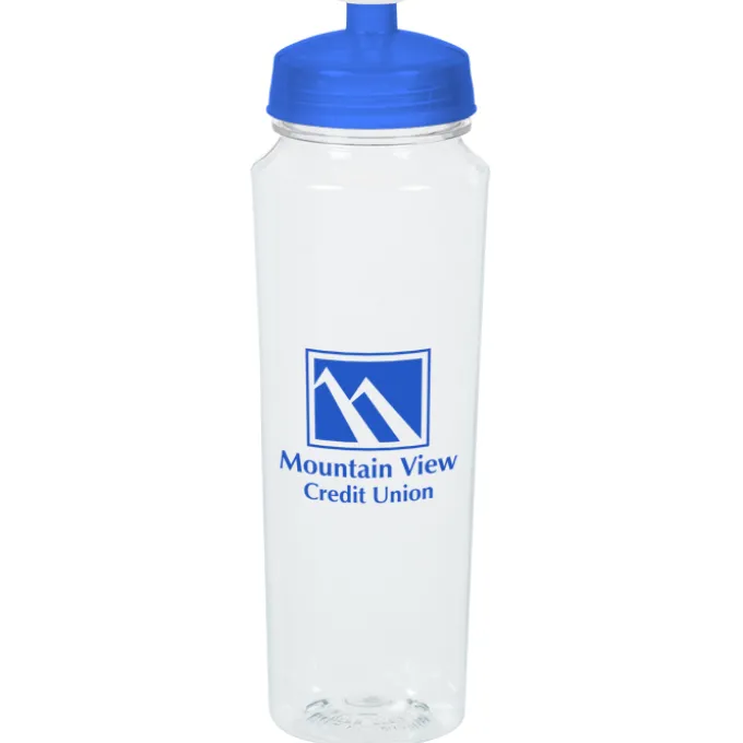 PolySure Measure Water Bottle - 24 oz - Clear