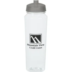 PolySure Measure Water Bottle - 24 oz - Clear