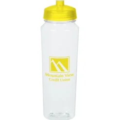 PolySure Measure Water Bottle - 24 oz - Clear