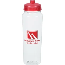 PolySure Measure Water Bottle - 24 oz - Clear