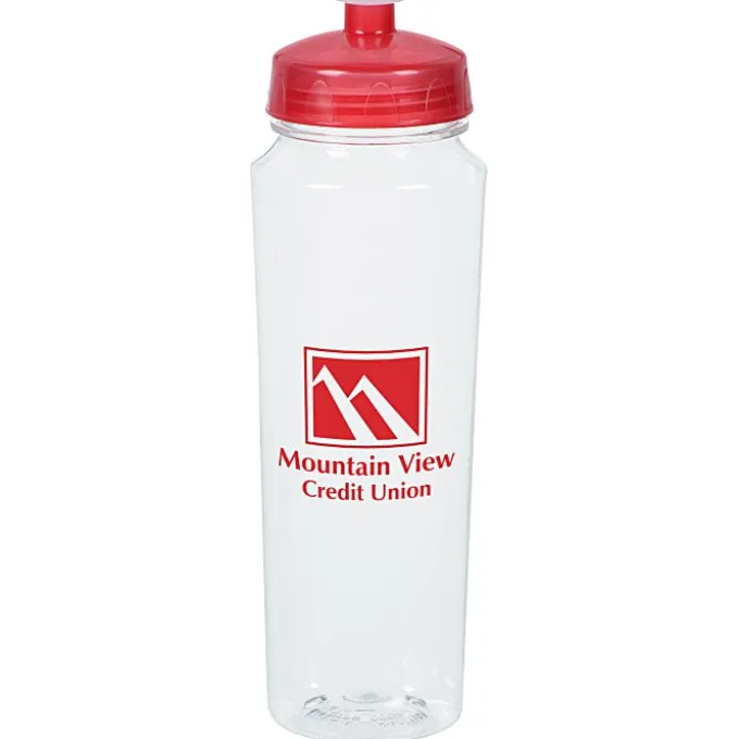 PolySure Measure Water Bottle - 24 oz - Clear