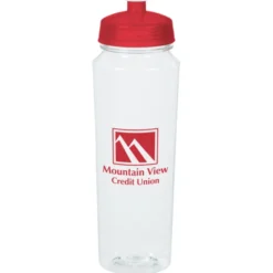 PolySure Measure Water Bottle - 24 oz - Clear