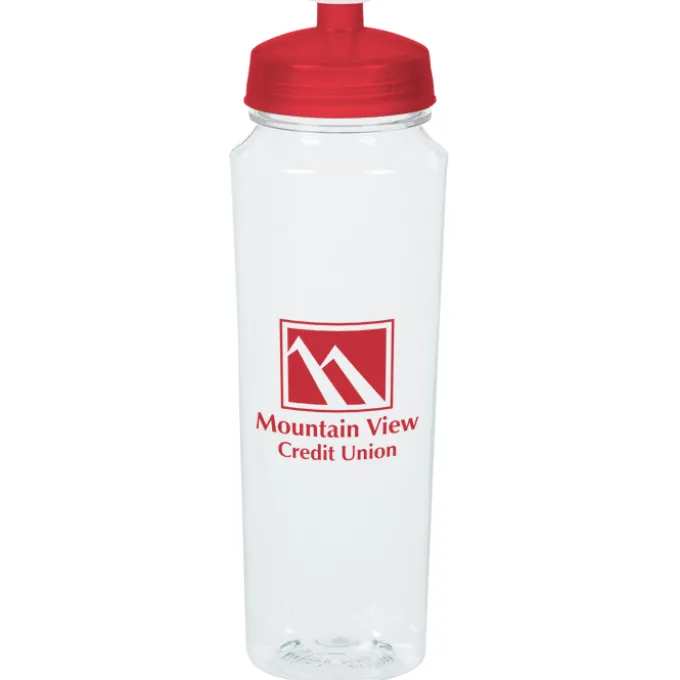 PolySure Measure Water Bottle - 24 oz - Clear