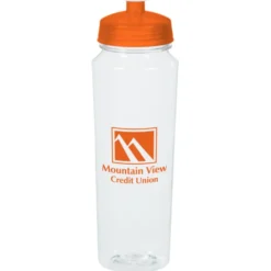 PolySure Measure Water Bottle - 24 oz - Clear