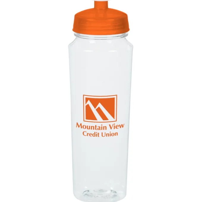 PolySure Measure Water Bottle - 24 oz - Clear