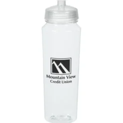 PolySure Measure Water Bottle - 24 oz - Clear