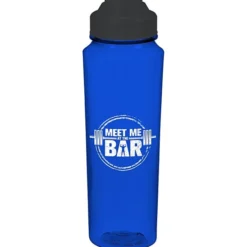 PolySure Measure Water Bottle with Flip Lid - 24 oz